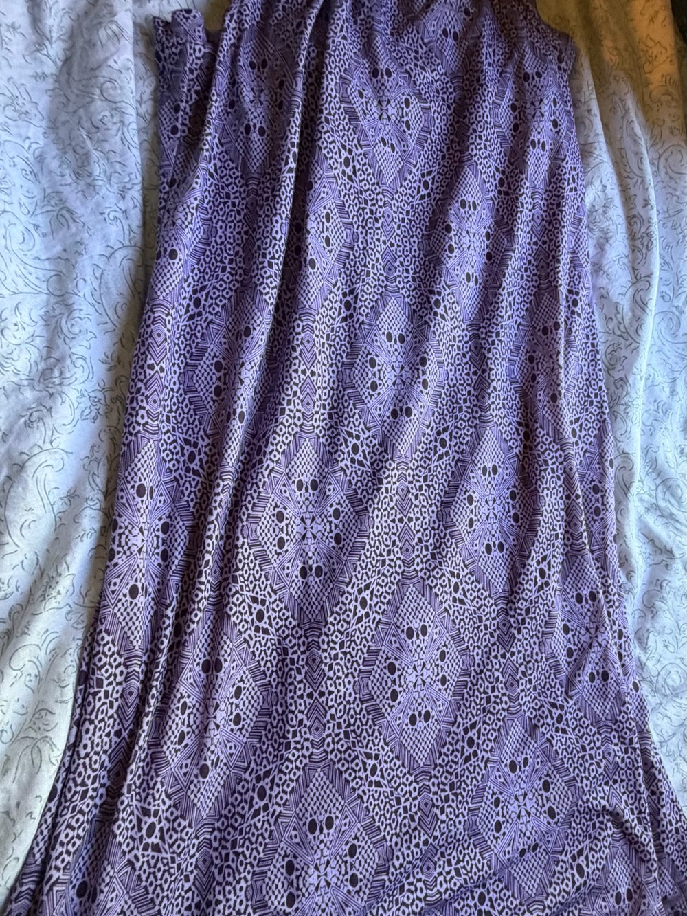 Prana Lavender Purple Eyelet Lace Maxi Dress